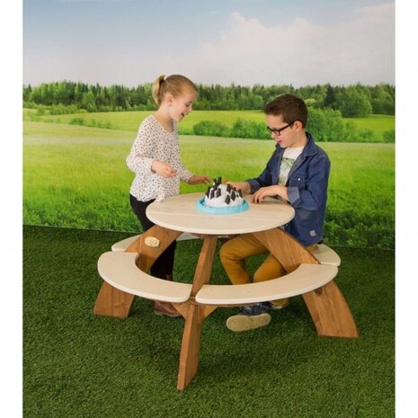 Orion picknicktafel met parasol 141 cm