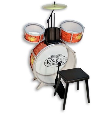 drumstel RockDrummer 6-delig oranje