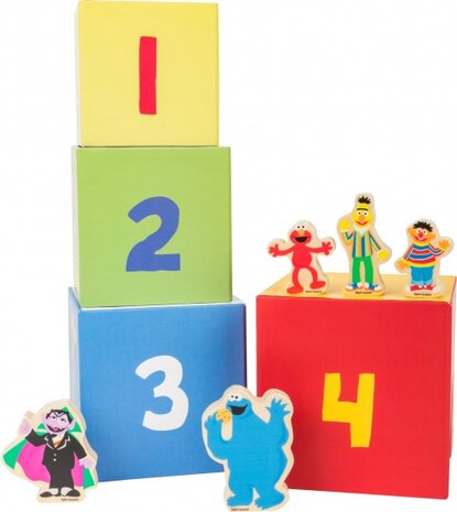 Sesamstraat stapeltoren met figuren
