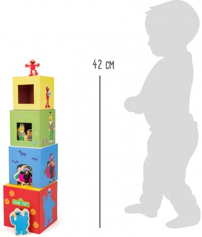 Sesamstraat stapeltoren met figuren