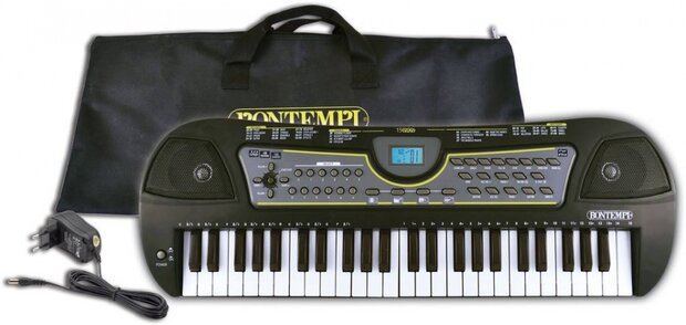 digitaal keyboard en tas 49 toetsen zwart