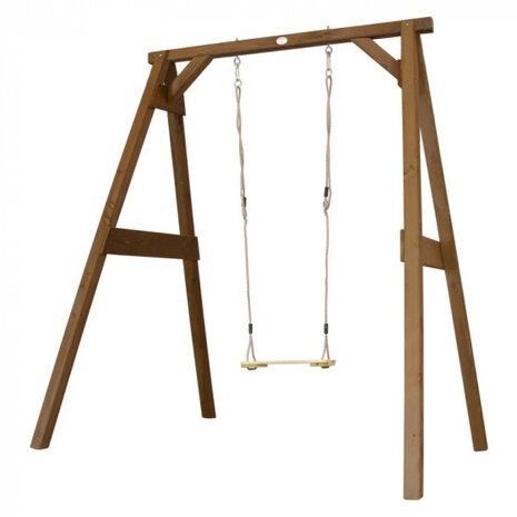 enkele schommel 181 x 160 x 207 cm hout bruin