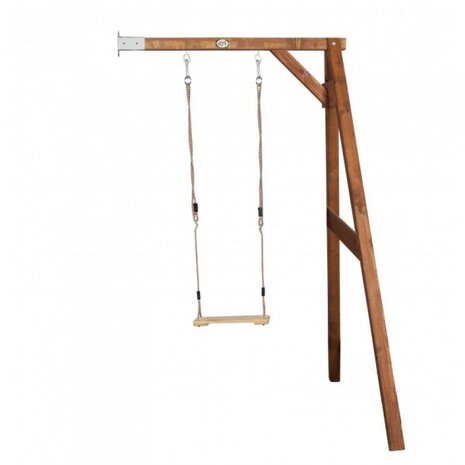 enkele muurschommel 171 x 160 x 207 cm hout bruin