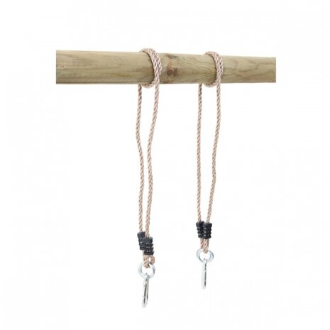 schommeltouwen 150 cm 2 stuks met karabijnhaken