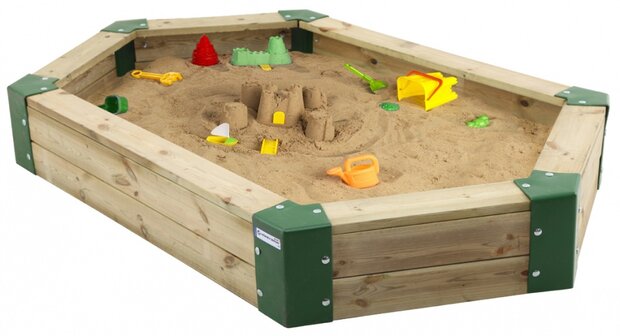 zandbak 210 x 120 x 25 cm hout naturel
