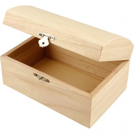schatkist hout 16,5 x 11 x 8,5 cm
