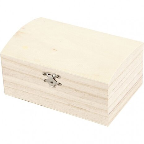 schatkist hout 16,5 x 11 x 8,5 cm