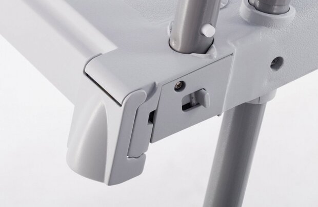 zwembadladder Krystal Clear aluminium 122 cm grijs/wit