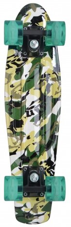 Retro skateboard Free spirit groen 79 cm