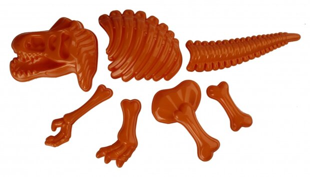 zandvormen dinosaurus 7-delig oranje