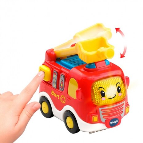 Toet Toet auto - Bart brandweer 13 cm rood