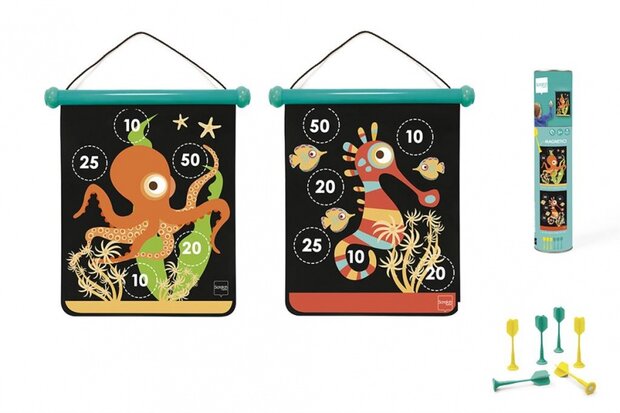 magnetisch dartspel 40 x 31 cm oceaan
