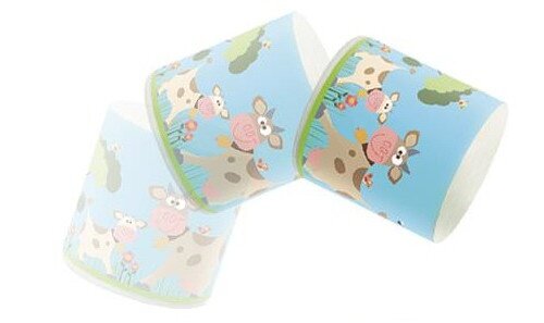 dierengeluid koe 6 cm blauw/bruin