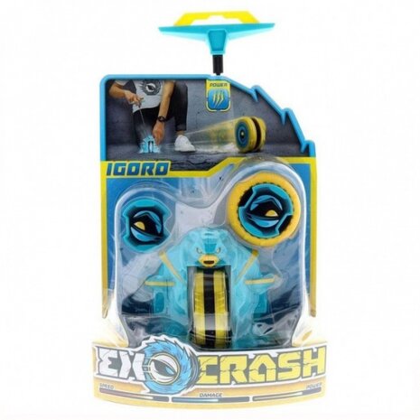 Exocrash tol beer 10 cm blauw