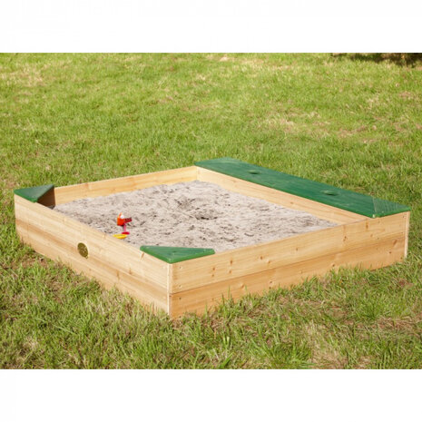 zandbak Amy 115 x 115 x 21,8 cm hout naturel