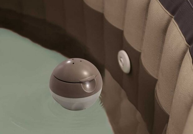 chloordrijver PureSpa Floating Dispenser 10 cm bruin/wit