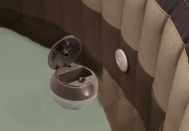 chloordrijver PureSpa Floating Dispenser 10 cm bruin/wit