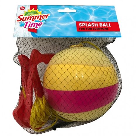 trekbalspel Splash Ball 12 cm geel/rood