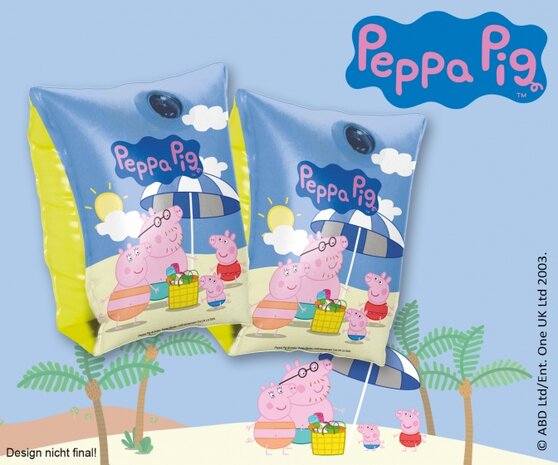 zwemvleugeltjes Peppa Pig 23 x 15 cm blauw
