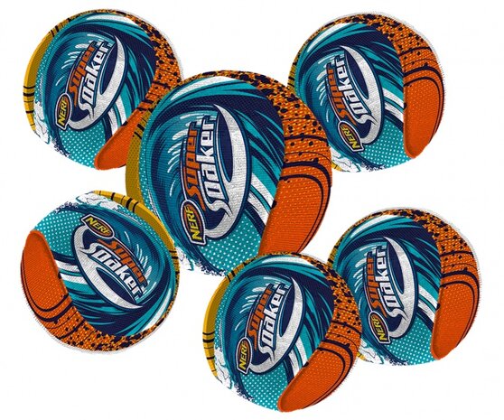 splashballenset NERF Super Soaker 6-delig