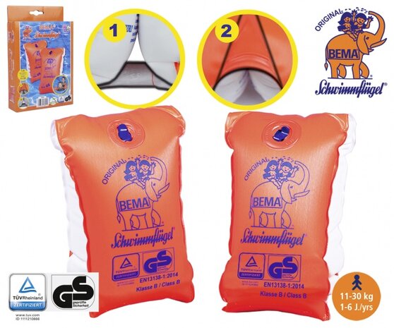 zwemvleugeltjes 1-6 jaar oranje