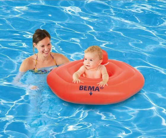 zwemzitje Baby Float 68 x 64 cm vinyl oranje