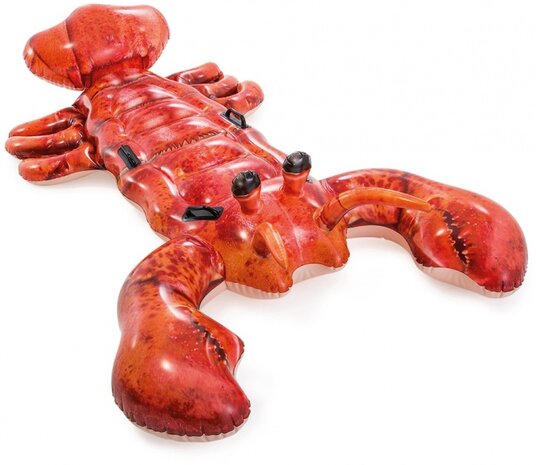 opblaasdier kreeft 213 x 137 cm rood