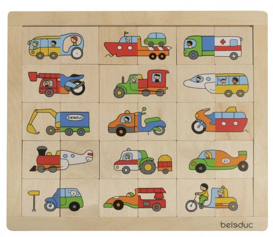 legpuzzel fantasievoertuigen 30 stukjes