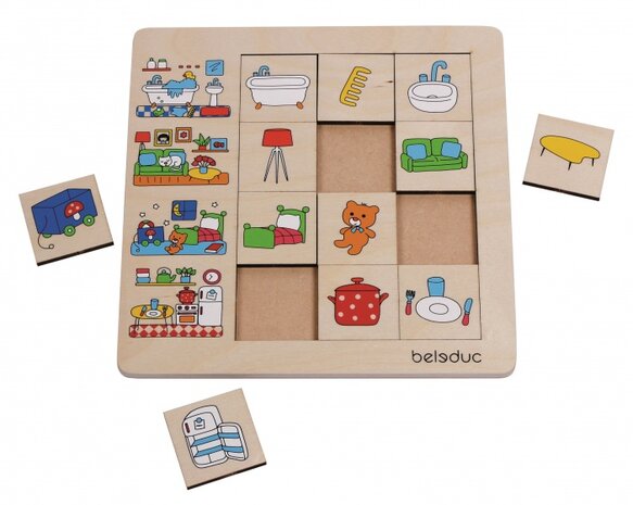 puzzel ons huis 12 stukjes 25 cm