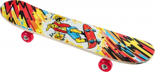 skateboard junior 60 cm rood