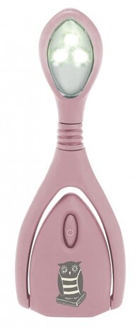 Leeslamp Libri_x Lumi Plus uil roze 13 cm