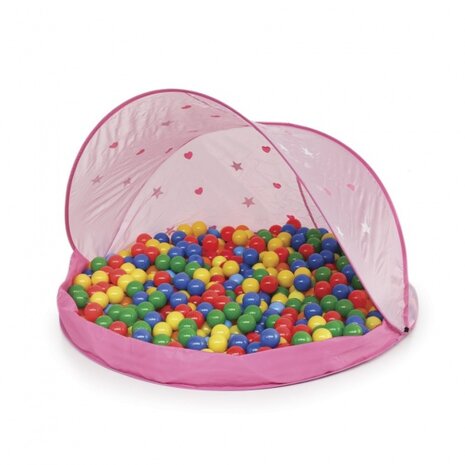 speeltent sterrenhemel 50 ballen roze 120 cm