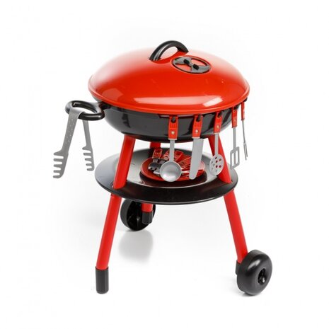 speelgoedbarbecue 50 cm rood/zwart 30-delig