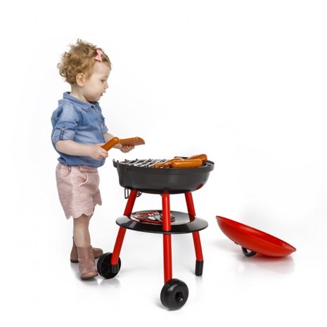 speelgoedbarbecue 50 cm rood/zwart 30-delig