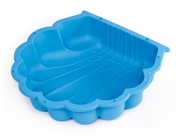 zandbak Schelp 87 x 78 x 18 cm blauw 2-delig