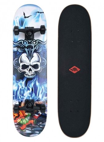 skateboard Grinder31 Inferno blauw 79 cm