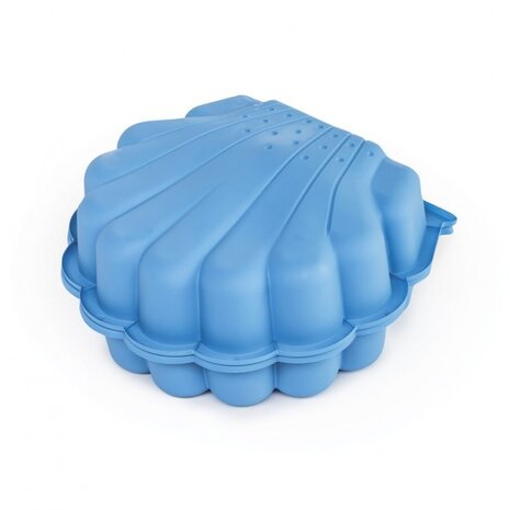 zandbak met deksel Schelp 87 x 78 x 18 cm blauw