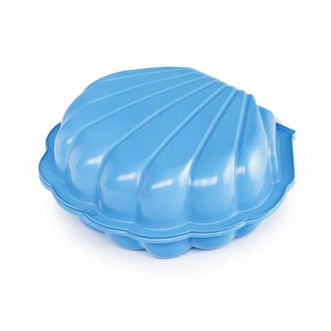 zandbak met deksel Schelp 102 x 88 x 20 cm blauw