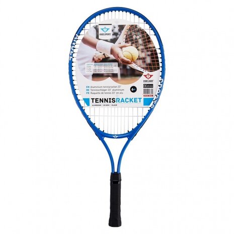 tennisracket 23 inch junior blauw
