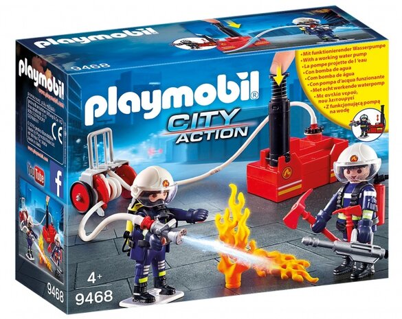 City Action - Brandweerteam met waterpomp (9468)