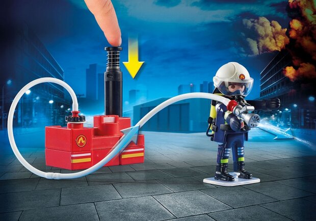 City Action - Brandweerteam met waterpomp (9468)