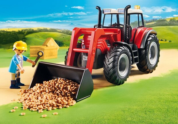 Country - Grote tractor met aanhangwagen (70131)