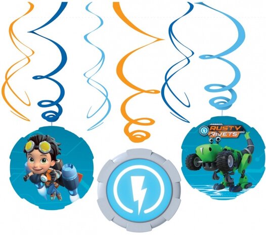 feestlinten Rusty Rivets 61 cm 6 stuks
