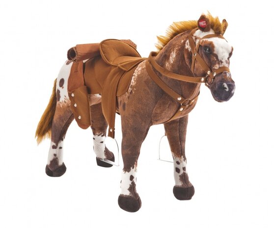 Cowboy paard met geluid 81x50 cm