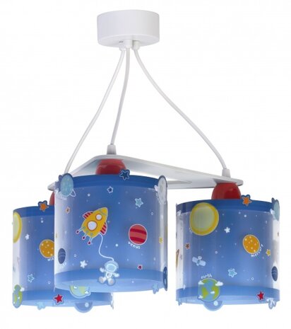 hanglampen ruimte 20 x 15 cm E27 60W blauw 3 stuks