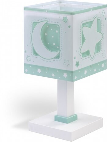 tafellamp Moonlight junior 14 x 29 cm E14 40W groen