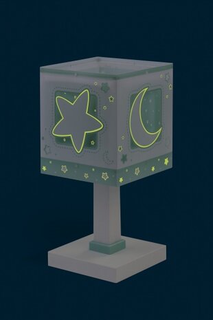 tafellamp Moonlight junior 14 x 29 cm E14 40W groen