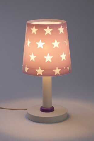 tafellamp Stars glow in the dark 30 cm E14 40W paars
