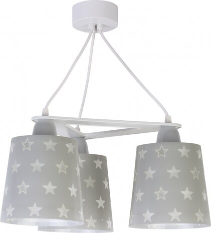hanglampen Stars glow in the dark 20,5 cm 60W grijs