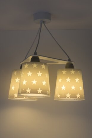 hanglampen Stars glow in the dark 20,5 cm 60W grijs